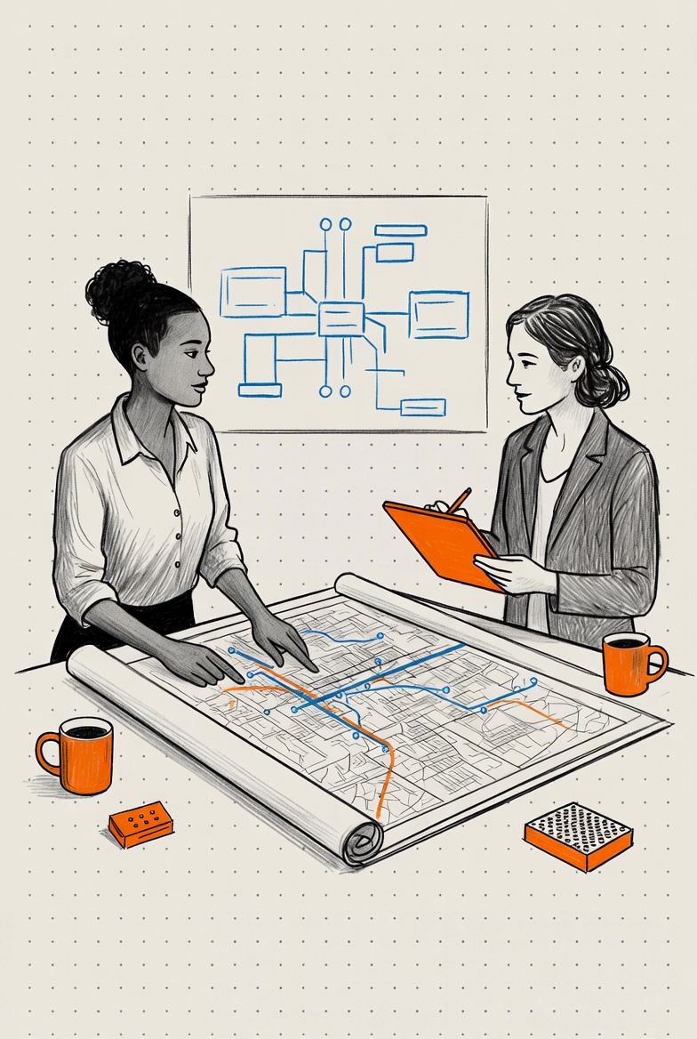 Engineering collaboration over a fiber network plan — program oversight